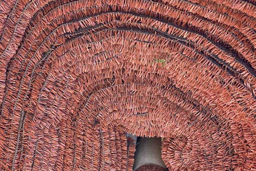 punane tennisemuru rull külgvaade Punane tennisemuru rull külgvaade